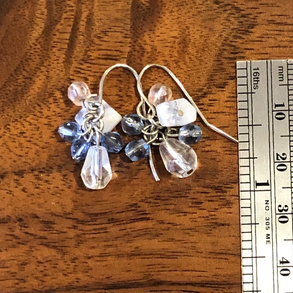 Ann Taylor - Blue Stone Drop Earrings